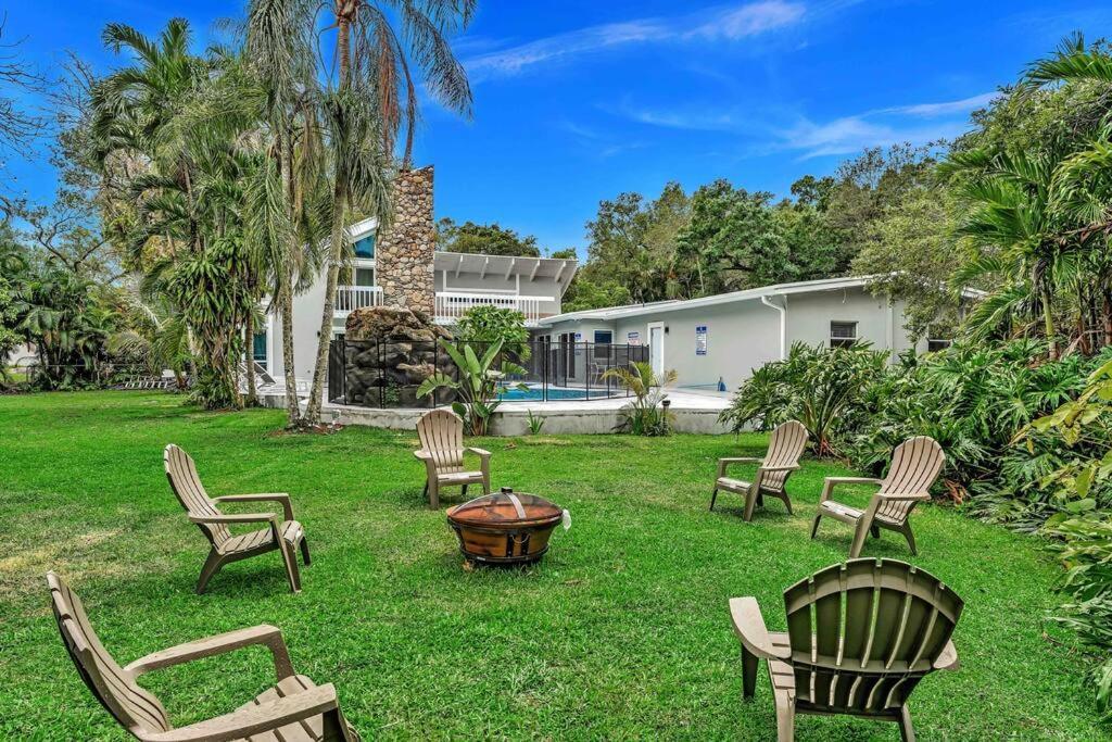 Rare Hidden Getaway Heated Pool 1.5 Acres! Sleeps 16 Villa ฟอร์ต ลอเดอร์เดล ภายนอก รูปภาพ